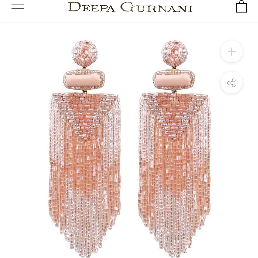 Deepa by Deepa Gurnani Jody Earring in Peach NWT